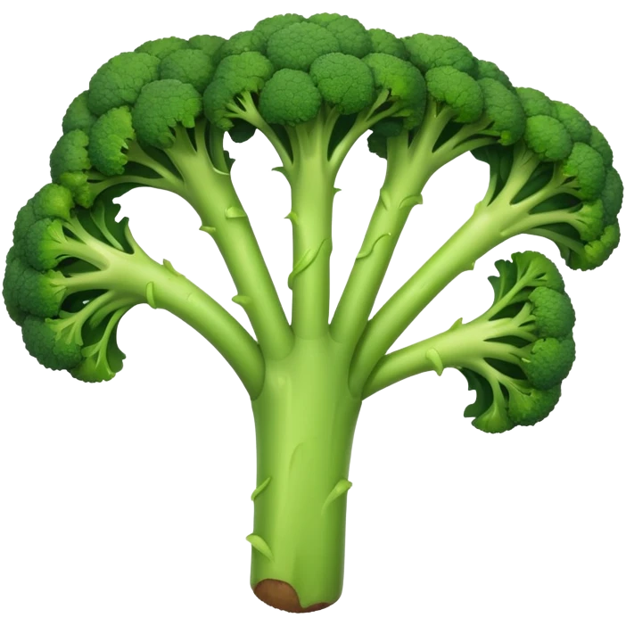 Brown stick with broccoli in it emoji