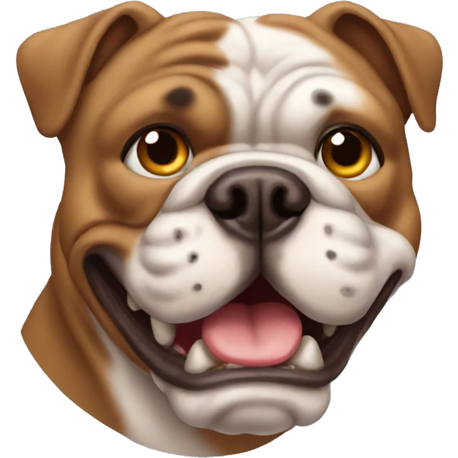 brown Bulldog emoji