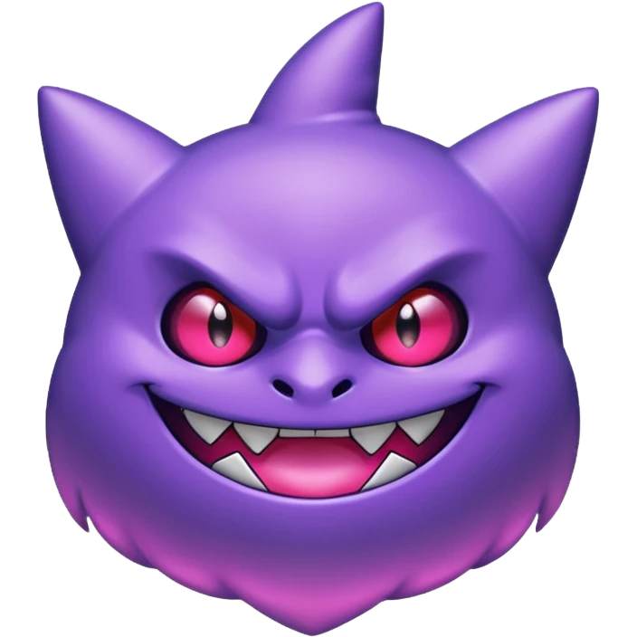 Pokemon legendary purple and pink mega gengar emoji
