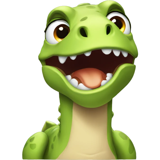crying dinosaur emoji