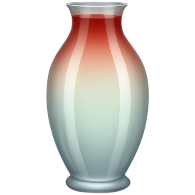 A translucent vase of glass that containing a reddish beverage inside emoji