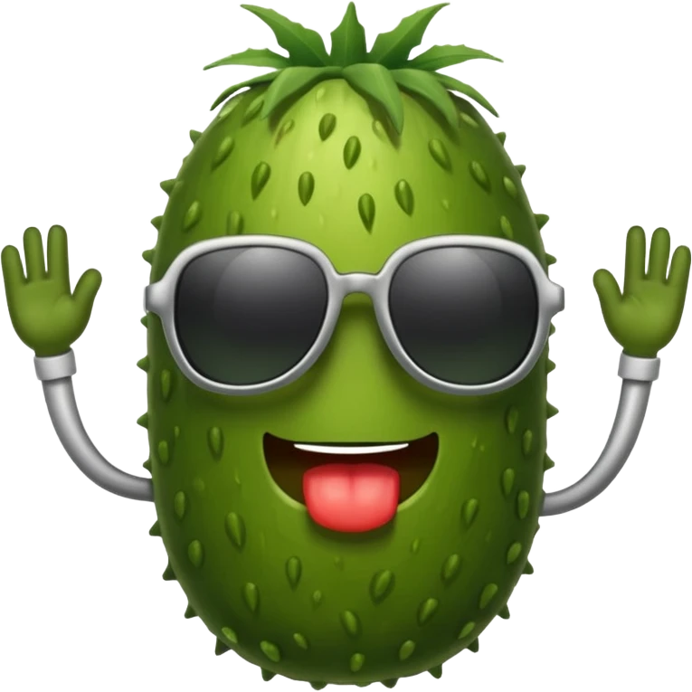 Pickle with sunglasses  emoji