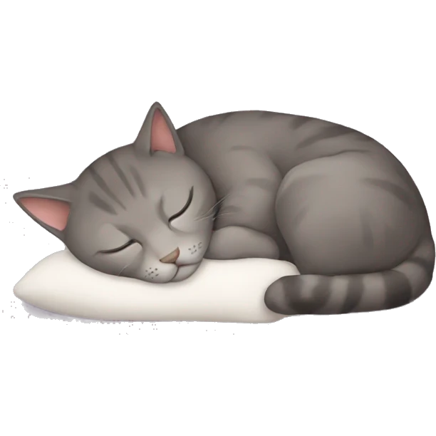 Kitty sleeping emoji