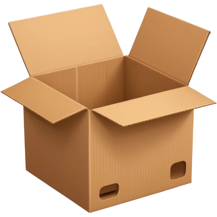 open cardboard box  emoji