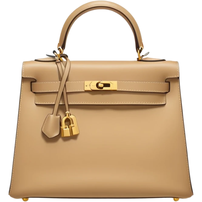 hermes kelly beige bag emoji
