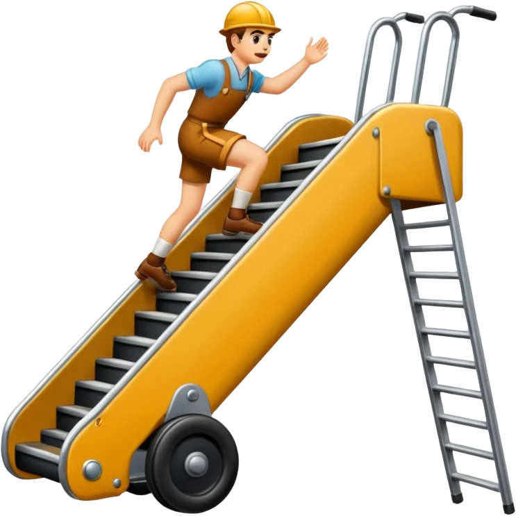 Un emoji de una retro escaladora emoji