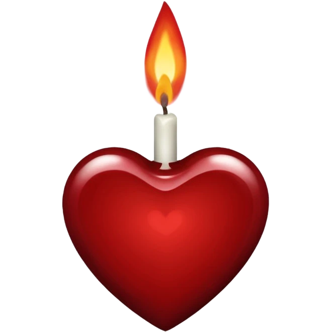 cute bow, heart, swan and candle emojis in deep reddish colour emoji