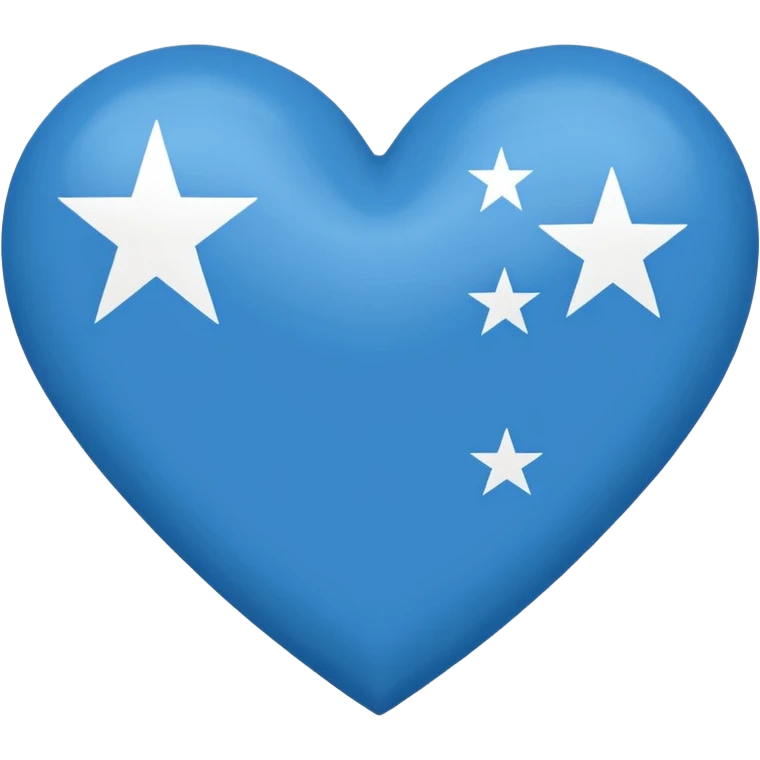 Bandiera micronesia forma cuore emoji