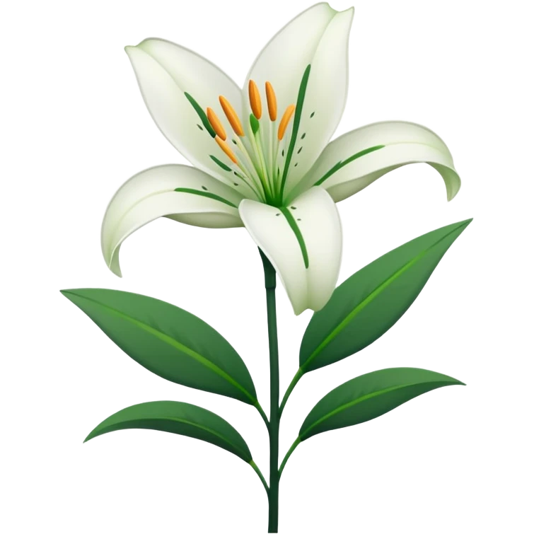  lillies black outline emoji