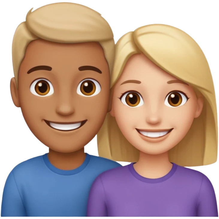 two full-length people  getting to know each other emoji