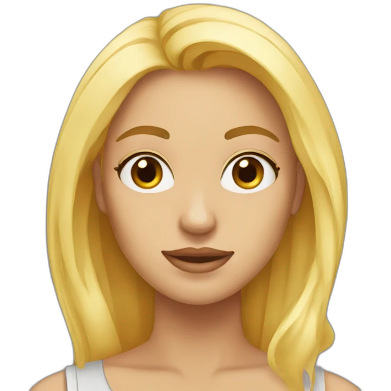 Mujer mitad rubia mitad morocha  emoji