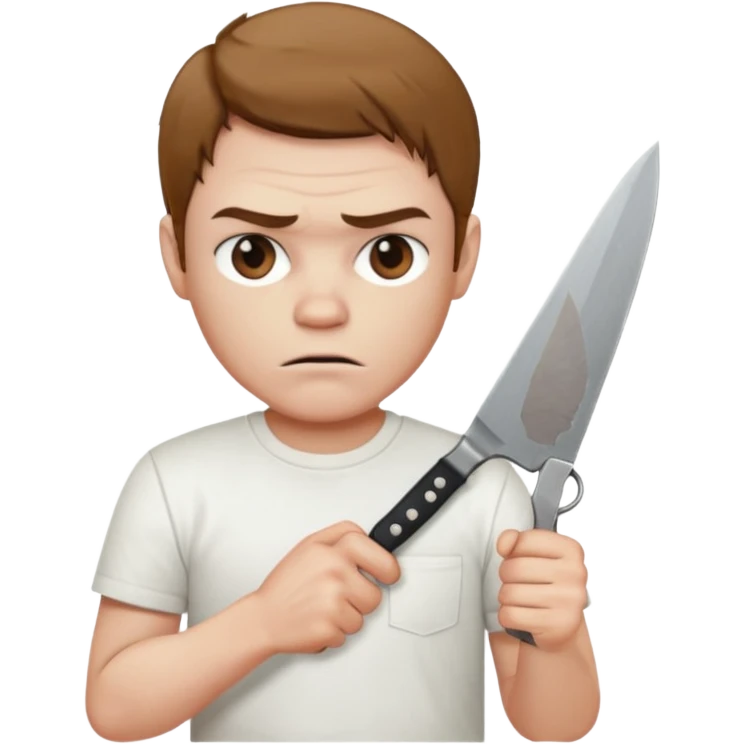 Que Dexter este con un cuchillo emoji