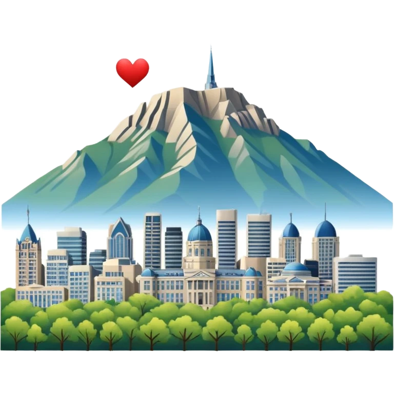 Montreal skyline with Mount Royal and iconic buildings emoji