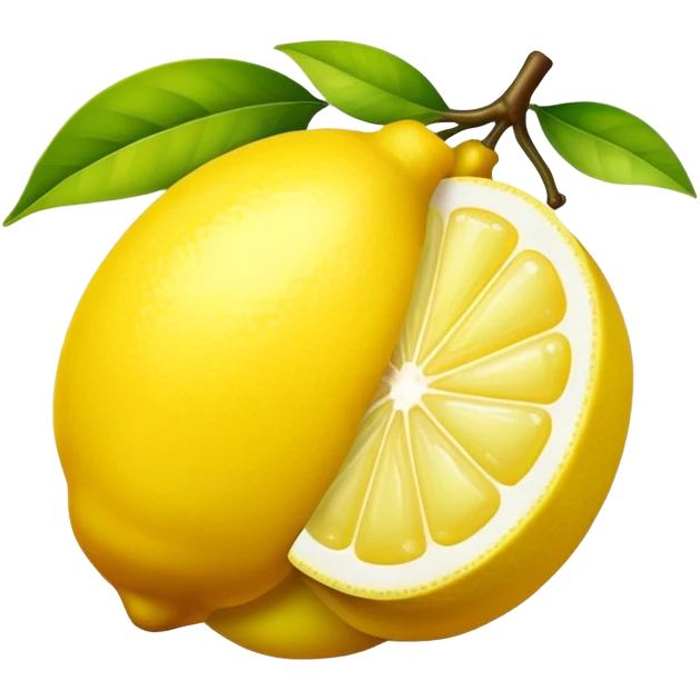 bright yellow lemon fruit (limone) emoji