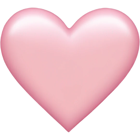 Light pink heart emoji