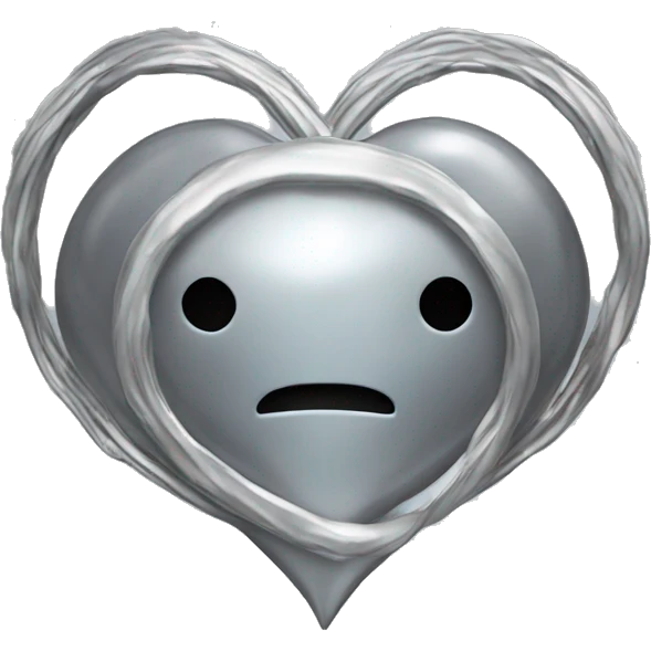 platinum heart shape saturn emoji