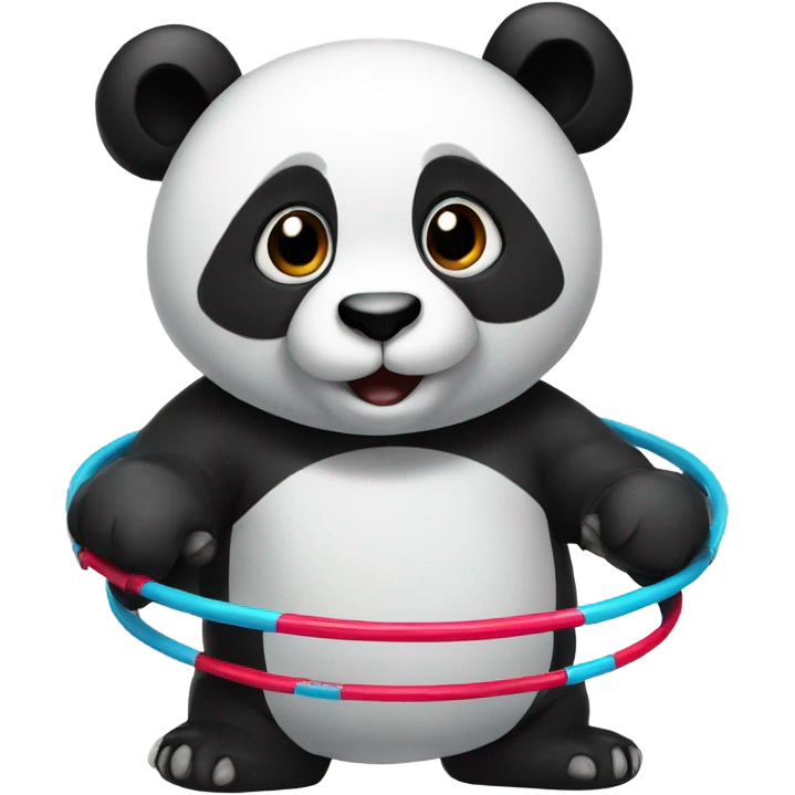 Panda with hoops emoji