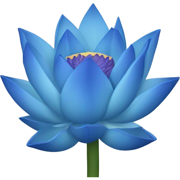 Blue lotus emoji