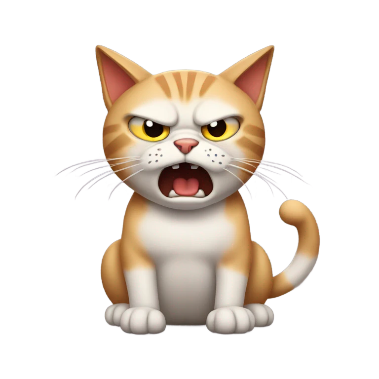 Angry cat emoji
