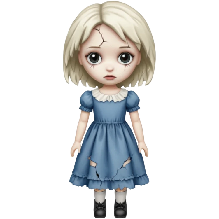 create an ugly and creepy one emoji