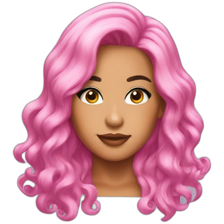 Karol g pink hair emoji
