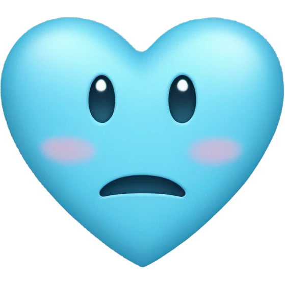 Light blue heart emoji