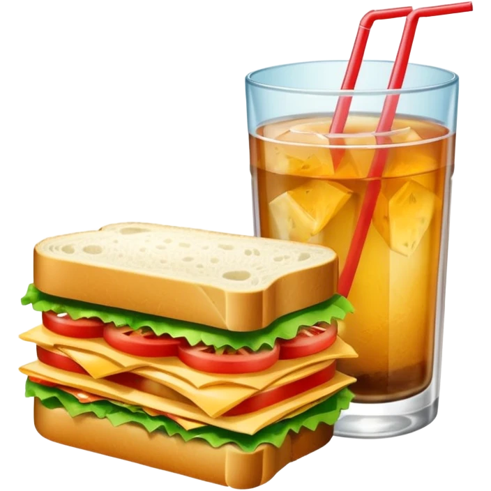 sandwiche and drink emoji