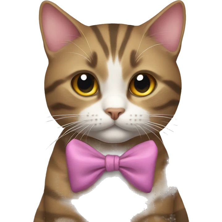 cat with bow  emoji