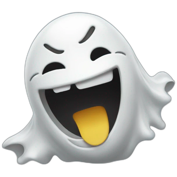 Ghost laughing emoji