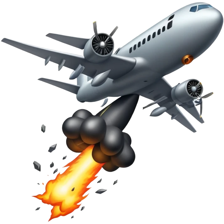 bomb dropping from an airplane emoji