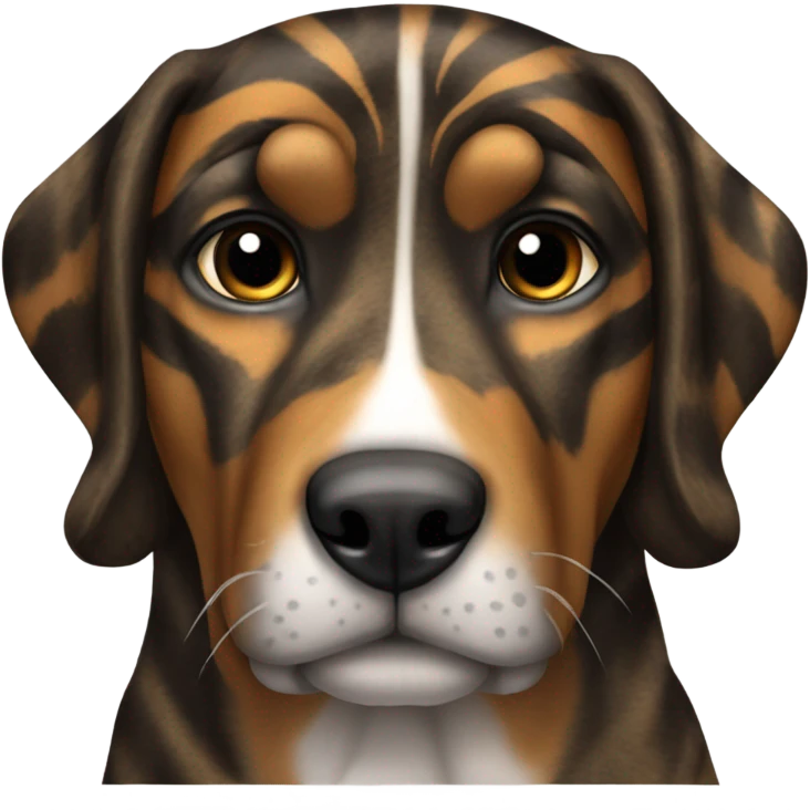 Mountain cur pit dark brindle tiger stripes emoji