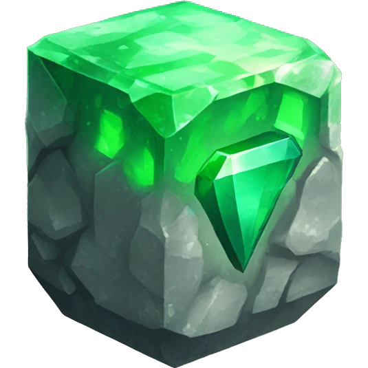 kryptonite stone pixel emoji