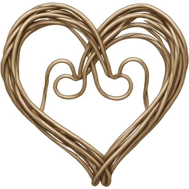 Wire heart emoji