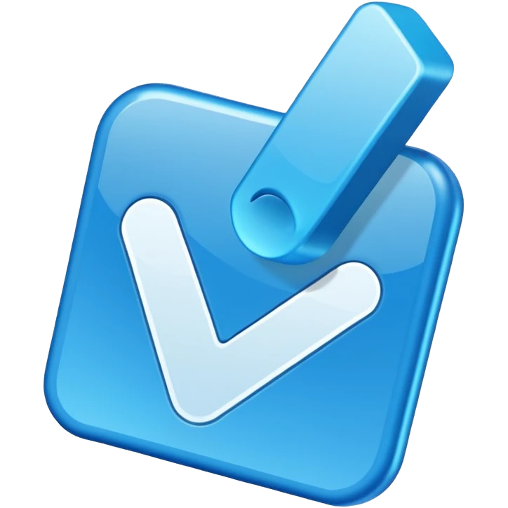 Make the emoji of roblox verify blue tick in rectangle emoji