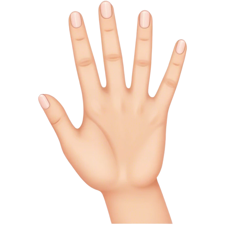Hand showing 4 years old emoji