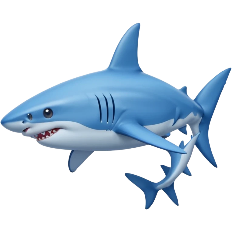 Shark emoji with two legs and blue Nike shoes on his feet emoji