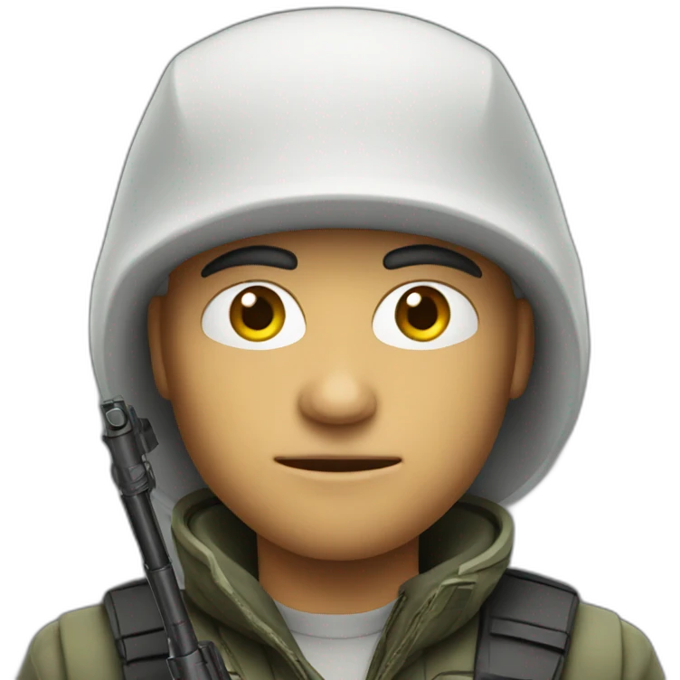 white sniper emoji