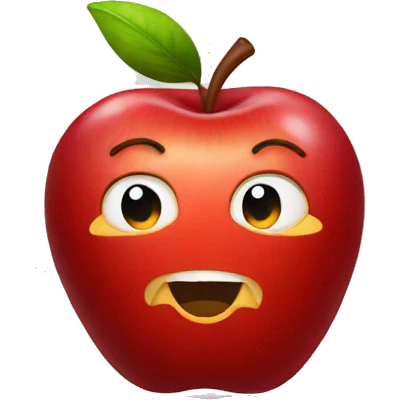 red apple emoji