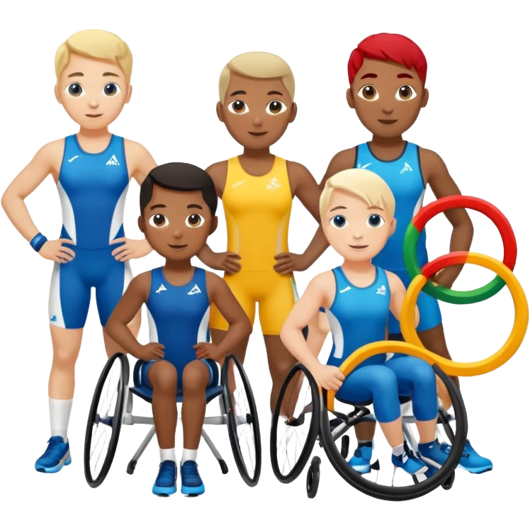 paralympic games avec les anneaux emoji