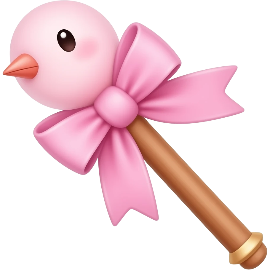 pink coquette cutesy wand emoji