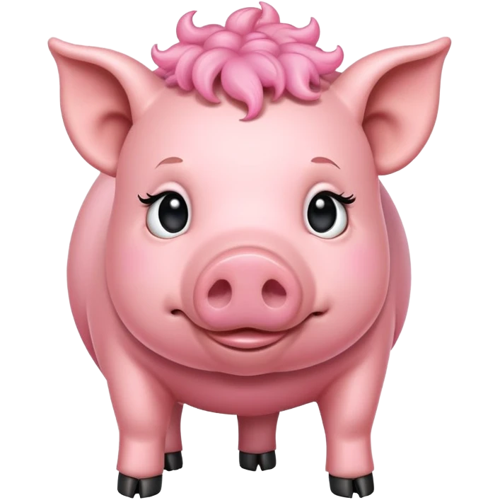 non binary pig emoji