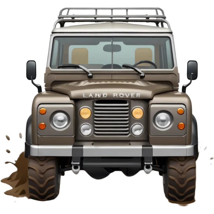 Grey-brown Land Rover D. emoji