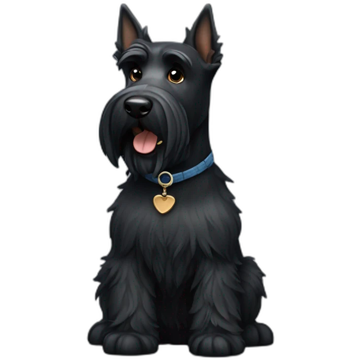 dog scottish terrier full body emoji
