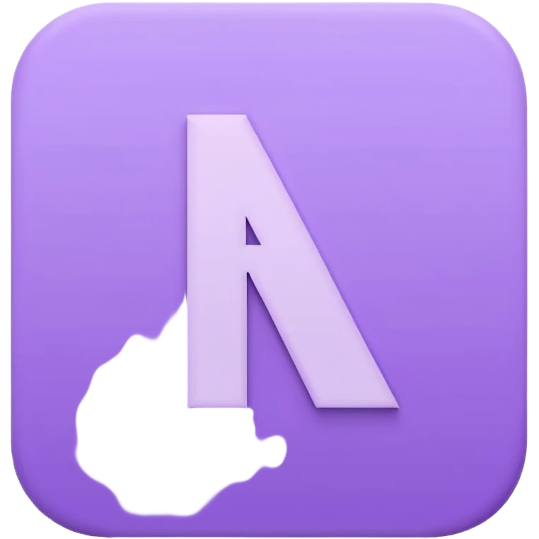 Netflix aesthetic "N" logo in pastel purple emoji