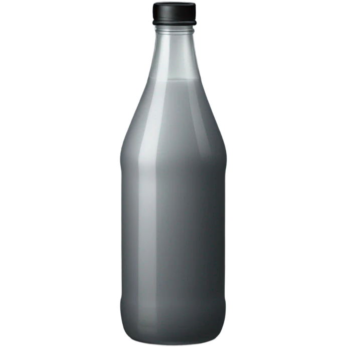 body wash in tall that tapers in in the middle  grey bottle with black lid emoji