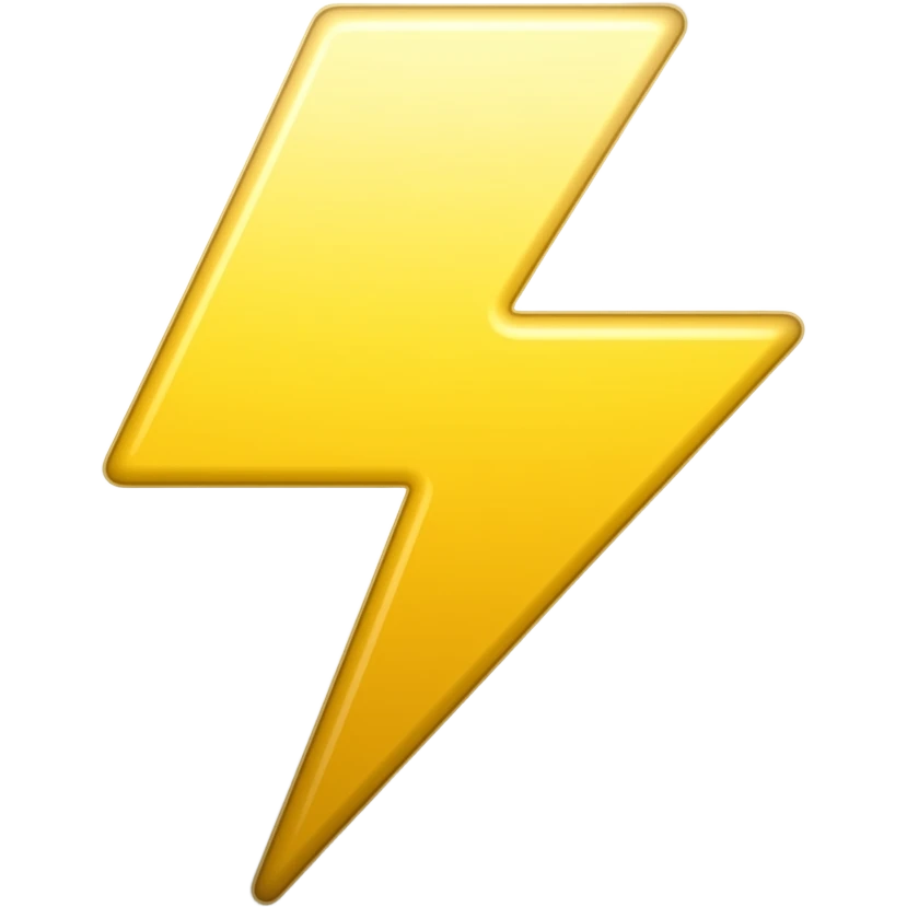 Lightning emoji