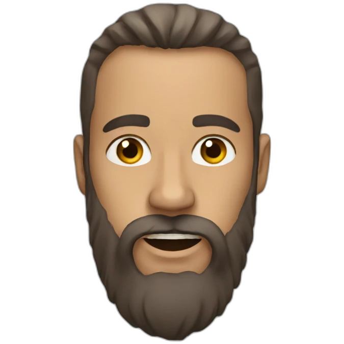 Beard runner emoji