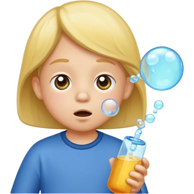 Bubble Blowing Kid emoji