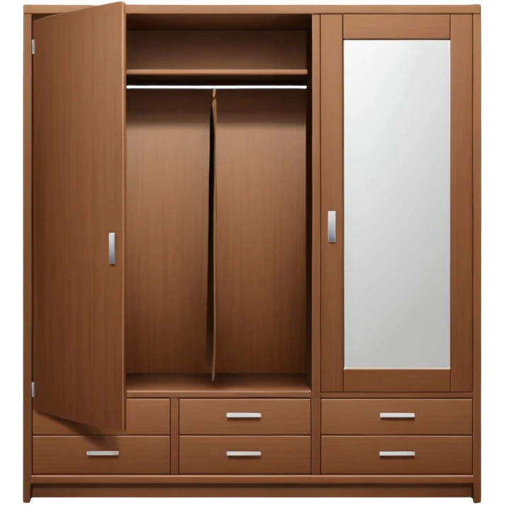 wardrobe modern closed mirror door emoji