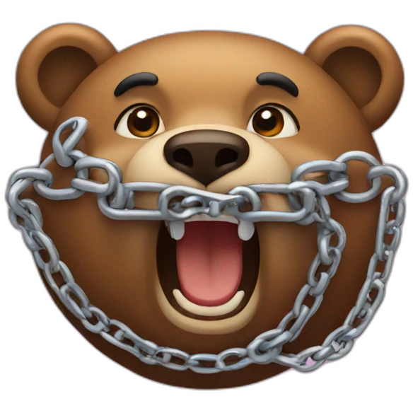 bear chain emoji